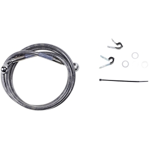 FRONT BRAKE LINE STAINLESS STEEL EXTENDED 10"