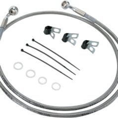 FRONT BRAKE LINE STAINLESS STEEL EXTENDED 4"