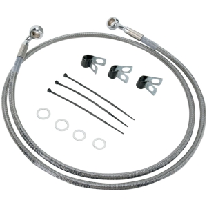 FRONT BRAKE LINE STAINLESS STEEL EXTENDED 4"