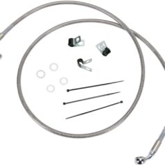 FRONT BRAKE LINE STAINLESS STEEL EXTENDED 6"