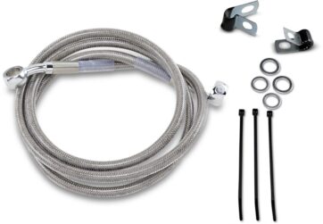 FRONT BRAKE LINE STAINLESS STEEL EXTENDED 4"