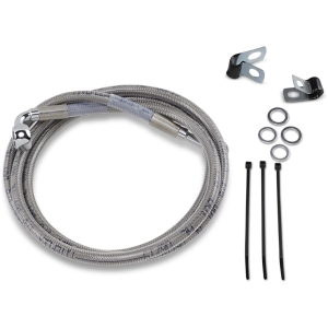 FRONT BRAKE LINE STAINLESS STEEL EXTENDED 6"