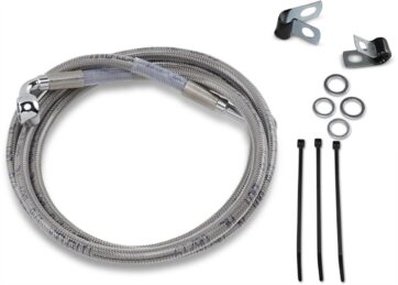 FRONT BRAKE LINE STAINLESS STEEL EXTENDED 6"