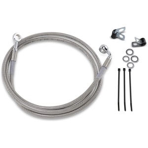 FRONT BRAKE LINE STAINLESS STEEL EXTENDED 10"