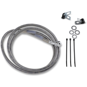 FRONT BRAKE LINE STAINLESS STEEL EXTENDED 10"