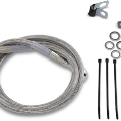 FRONT BRAKE LINE STAINLESS STEEL EXTENDED 4"