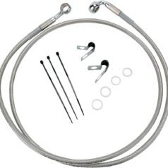 FRONT BRAKE LINE STAINLESS STEEL EXTENDED 10"