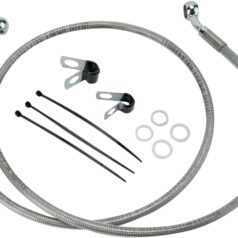 FRONT BRAKE LINE STAINLESS STEEL EXTENDED 4"