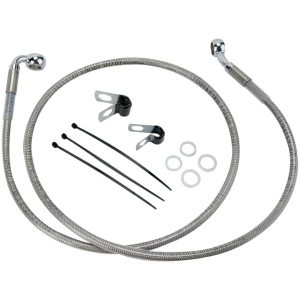 FRONT BRAKE LINE STAINLESS STEEL EXTENDED 6"