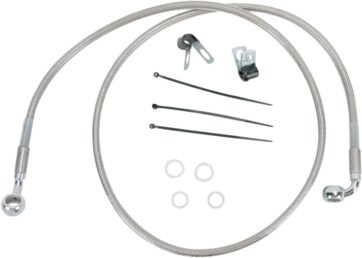 FRONT BRAKE LINE STAINLESS STEEL EXTENDED 4"