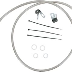 FRONT BRAKE LINE STAINLESS STEEL EXTENDED 10"