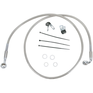 FRONT BRAKE LINE STAINLESS STEEL EXTENDED 10"