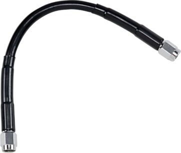 UNIVERSAL BRAKE LINE BLACK VINYL COATED STAINLESS STEEL DOT AN-3 9"