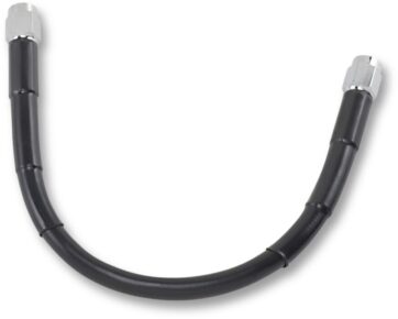 UNIVERSAL BRAKE LINE BLACK VINYL COATED STAINLESS STEEL DOT AN-3 10"