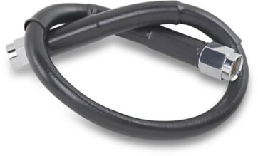 UNIVERSAL BRAKE LINE BLACK VINYL COATED STAINLESS STEEL DOT AN-3 12"