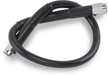 UNIVERSAL BRAKE LINE BLACK VINYL COATED STAINLESS STEEL DOT AN-3 14"