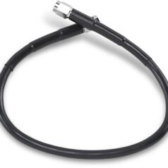 UNIVERSAL BRAKE LINE BLACK VINYL COATED STAINLESS STEEL DOT AN-3 17"