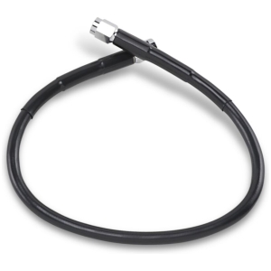 UNIVERSAL BRAKE LINE BLACK VINYL COATED STAINLESS STEEL DOT AN-3 17"