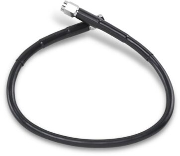 UNIVERSAL BRAKE LINE BLACK VINYL COATED STAINLESS STEEL DOT AN-3 17"