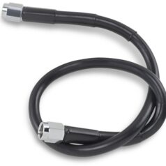 UNIVERSAL BRAKE LINE BLACK VINYL COATED STAINLESS STEEL DOT AN-3 18"
