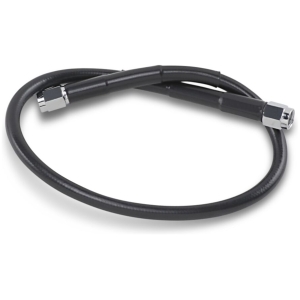 UNIVERSAL BRAKE LINE BLACK VINYL COATED STAINLESS STEEL DOT AN-3 19"