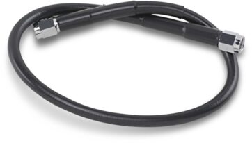 UNIVERSAL BRAKE LINE BLACK VINYL COATED STAINLESS STEEL DOT AN-3 19"