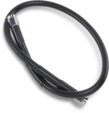 UNIVERSAL BRAKE LINE BLACK VINYL COATED STAINLESS STEEL DOT AN-3 20"