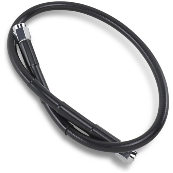 UNIVERSAL BRAKE LINE BLACK VINYL COATED STAINLESS STEEL DOT AN-3 20"