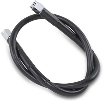 UNIVERSAL BRAKE LINE BLACK VINYL COATED STAINLESS STEEL DOT AN-3 22"