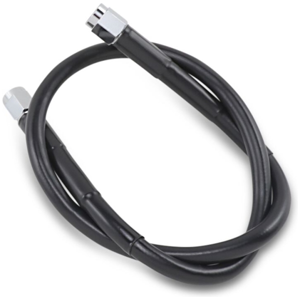 UNIVERSAL BRAKE LINE BLACK VINYL COATED STAINLESS STEEL DOT AN-3 22"
