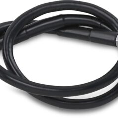UNIVERSAL BRAKE LINE BLACK VINYL COATED STAINLESS STEEL DOT AN-3 25"