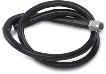 UNIVERSAL BRAKE LINE BLACK VINYL COATED STAINLESS STEEL DOT AN-3 25"