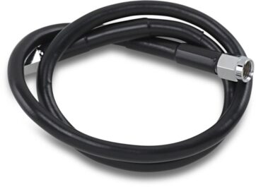 UNIVERSAL BRAKE LINE BLACK VINYL COATED STAINLESS STEEL DOT AN-3 26"