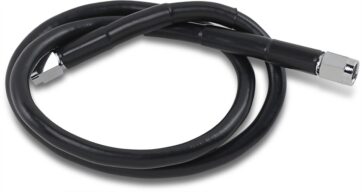 UNIVERSAL BRAKE LINE BLACK VINYL COATED STAINLESS STEEL DOT AN-3 28"