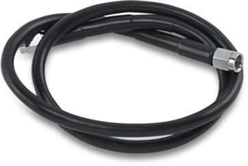 UNIVERSAL BRAKE LINE BLACK VINYL COATED STAINLESS STEEL DOT AN-3 30"