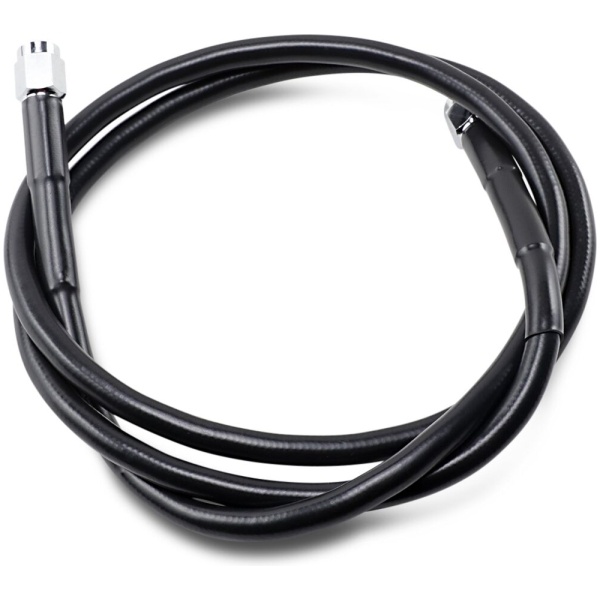 UNIVERSAL BRAKE LINE BLACK VINYL COATED STAINLESS STEEL DOT AN-3 44"