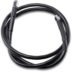 UNIVERSAL BRAKE LINE BLACK VINYL COATED STAINLESS STEEL DOT AN-3 45"