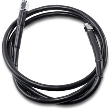 UNIVERSAL BRAKE LINE BLACK VINYL COATED STAINLESS STEEL DOT AN-3 45"