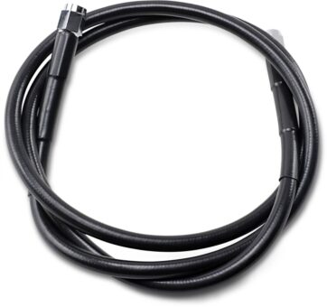 UNIVERSAL BRAKE LINE BLACK VINYL COATED STAINLESS STEEL DOT AN-3 46"