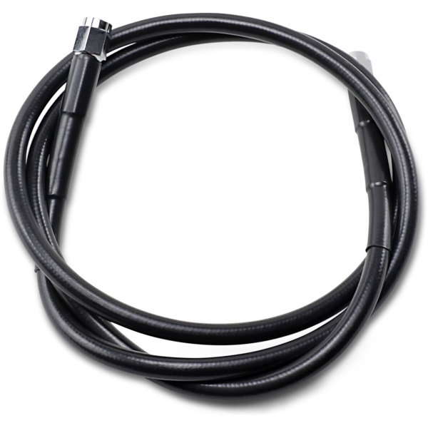 UNIVERSAL BRAKE LINE BLACK VINYL COATED STAINLESS STEEL DOT AN-3 46"