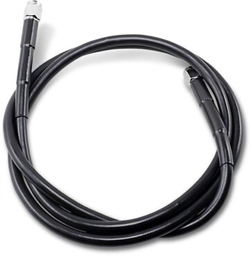 UNIVERSAL BRAKE LINE BLACK VINYL COATED STAINLESS STEEL DOT AN-3 50"