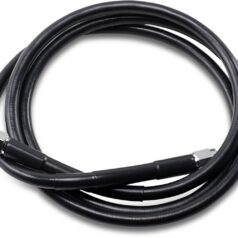 UNIVERSAL BRAKE LINE BLACK VINYL COATED STAINLESS STEEL DOT AN-3 52"