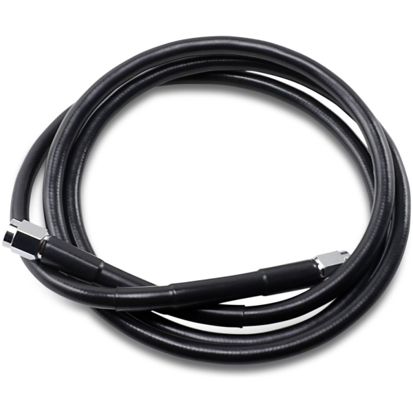 UNIVERSAL BRAKE LINE BLACK VINYL COATED STAINLESS STEEL DOT AN-3 52"