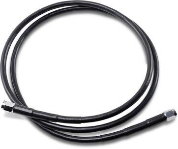 UNIVERSAL BRAKE LINE BLACK VINYL COATED STAINLESS STEEL DOT AN-3 54"