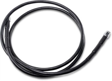 UNIVERSAL BRAKE LINE BLACK VINYL COATED STAINLESS STEEL DOT AN-3 56"