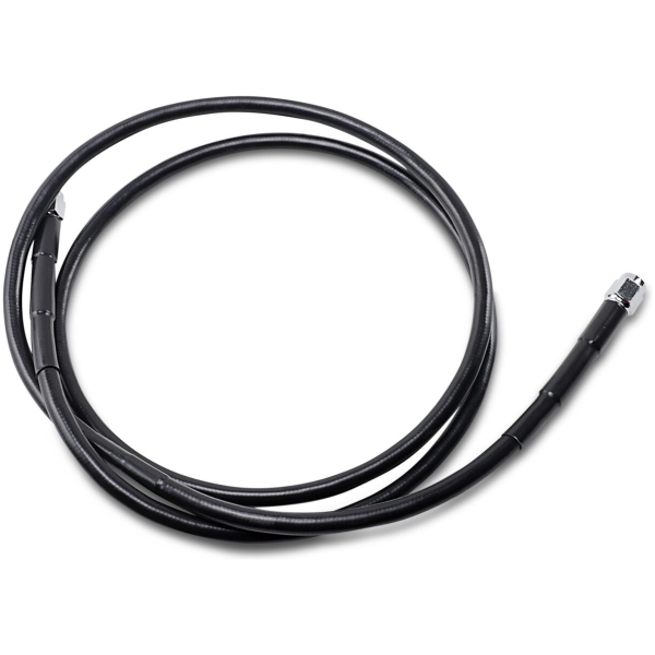 UNIVERSAL BRAKE LINE BLACK VINYL COATED STAINLESS STEEL DOT AN-3 56"