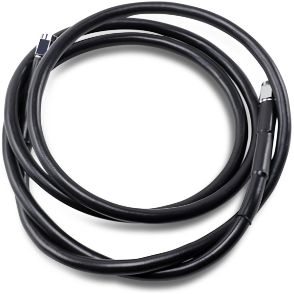 UNIVERSAL BRAKE LINE BLACK VINYL COATED STAINLESS STEEL DOT AN-3 62"