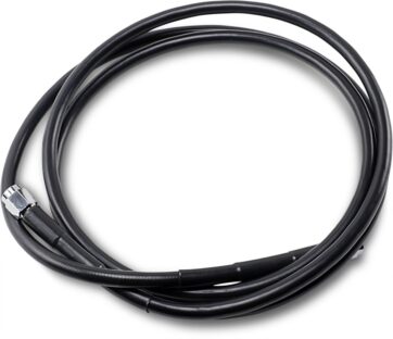 UNIVERSAL BRAKE LINE BLACK VINYL COATED STAINLESS STEEL DOT AN-3 70"