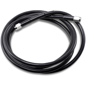 UNIVERSAL BRAKE LINE BLACK VINYL COATED STAINLESS STEEL DOT AN-3 76"