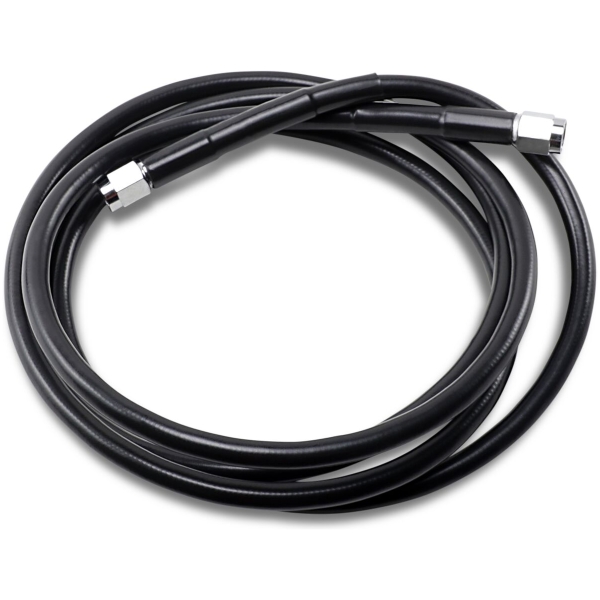 UNIVERSAL BRAKE LINE BLACK VINYL COATED STAINLESS STEEL DOT AN-3 76"